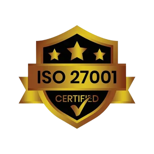 ISO 27001 certificeringslogo voor informatiebeveiligingsmanagement